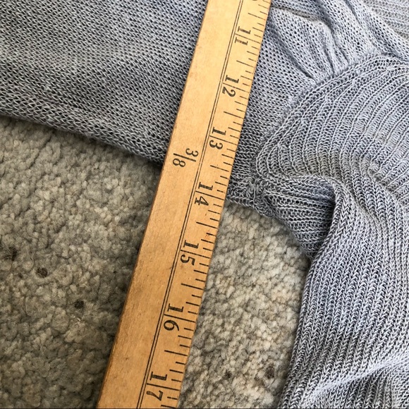 Free People Womens Button Up Cardigan Sweater Gray Short Sleeve Button Up XS/TP - Picture 10 of 10